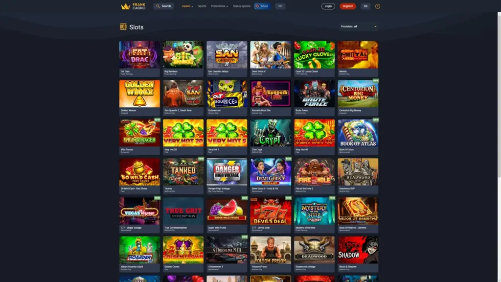 Frank Casino слоти